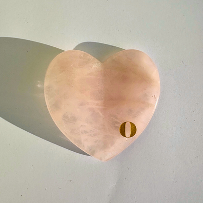 Gua Sha Lift Heart Rose Quartz - Bodhi Naturae
